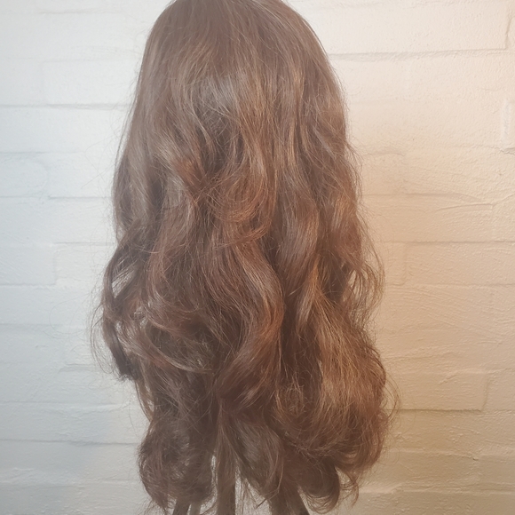 Synthetic, costume, dark auburn, long, course, thick haired wig. - Picture 2 of 5